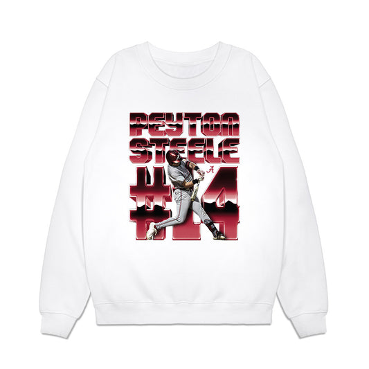 Alabama - NCAA Baseball : Peyton Steele - Collage Premium Crewneck Sweatshirt-0