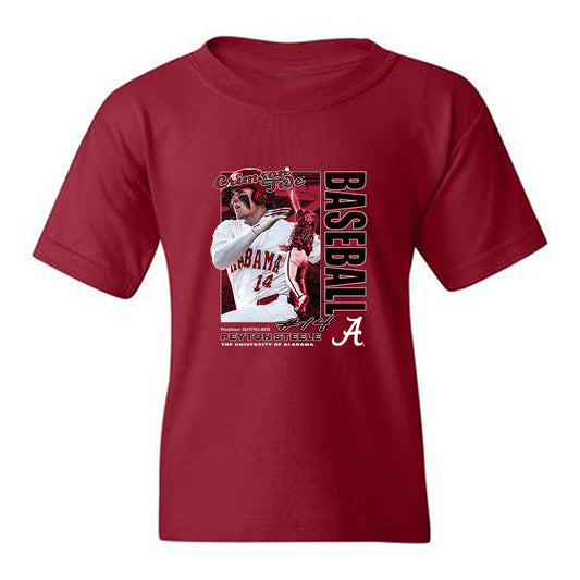 Alabama - NCAA Baseball : Peyton Steele - Classic Shersey Youth T-Shirt-0