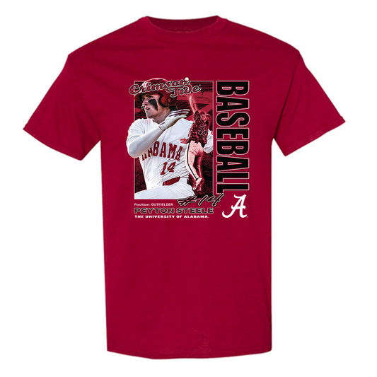 Alabama - NCAA Baseball : Peyton Steele - Classic Shersey T-Shirt-0