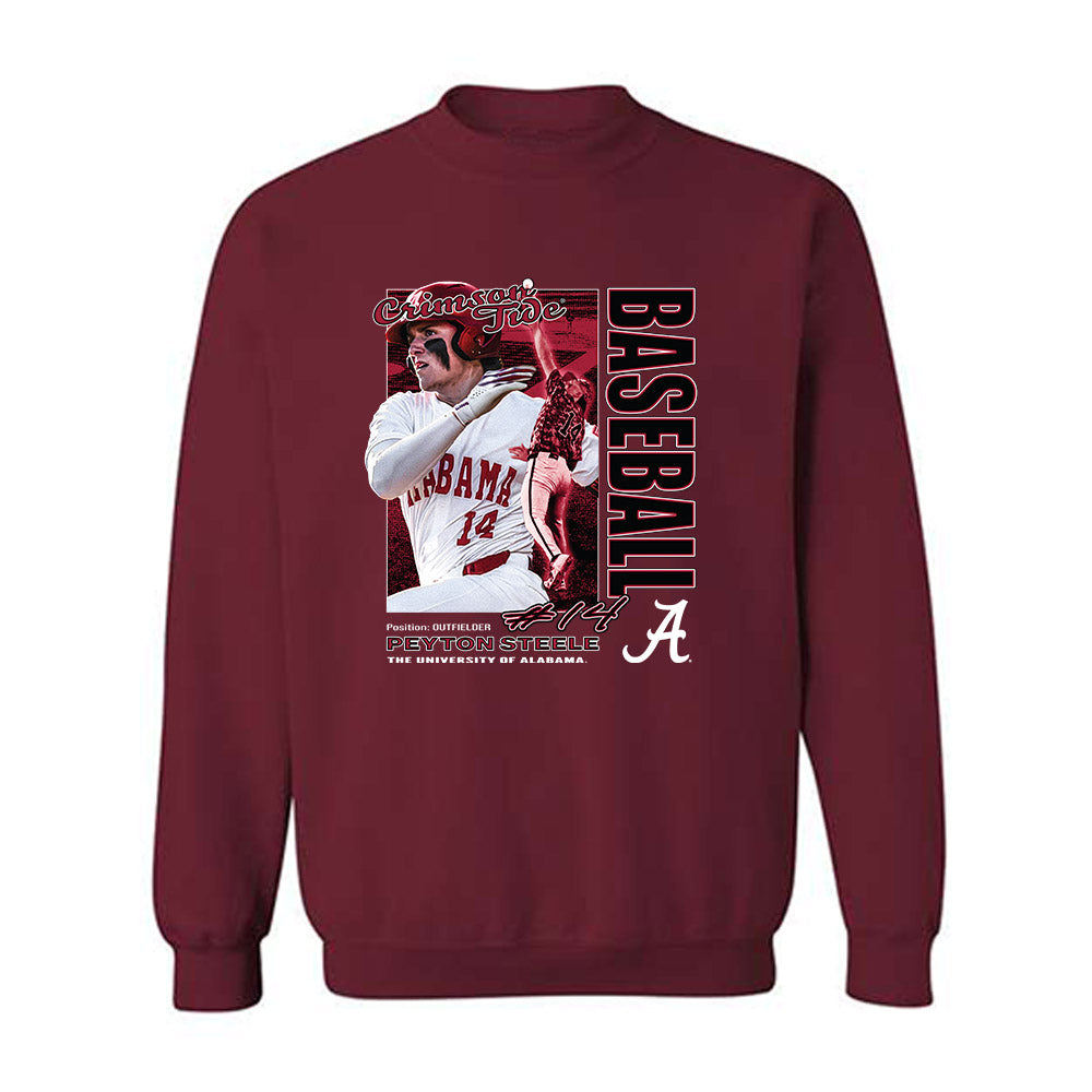 Alabama - NCAA Baseball : Peyton Steele - Classic Shersey Crewneck Sweatshirt-0