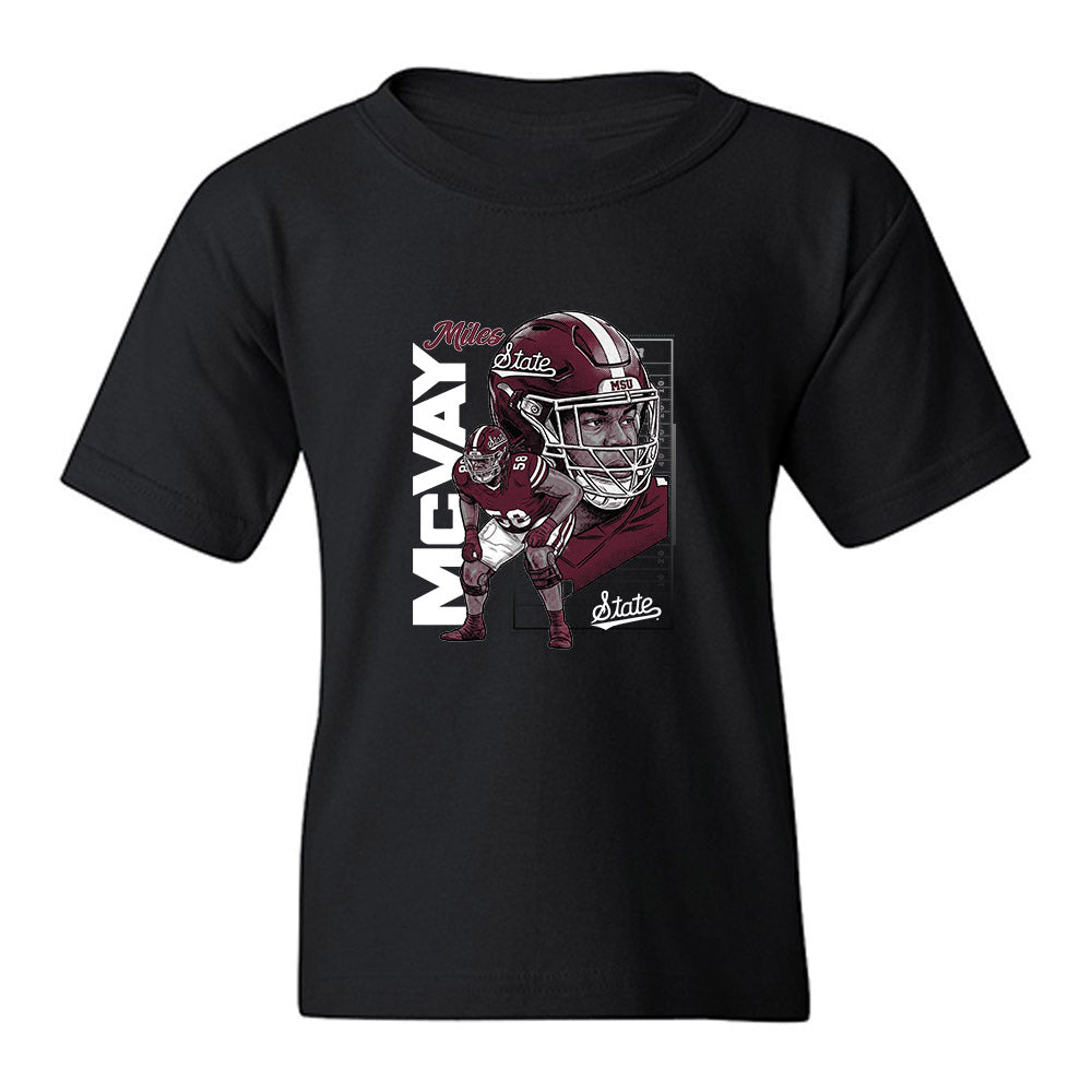 Mississippi State - NCAA Football : Miles Mcvay - Collage Youth T-Shirt-0
