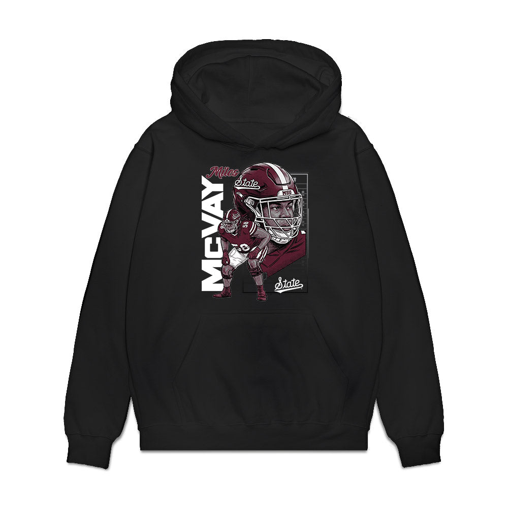 Mississippi State - NCAA Football : Miles Mcvay - Collage Premium Hooded Sweatshirt-0