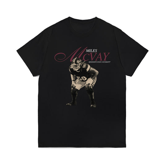 Mississippi State - NCAA Football : Miles Mcvay - Legacy Comfort Colors T-Shirt-0