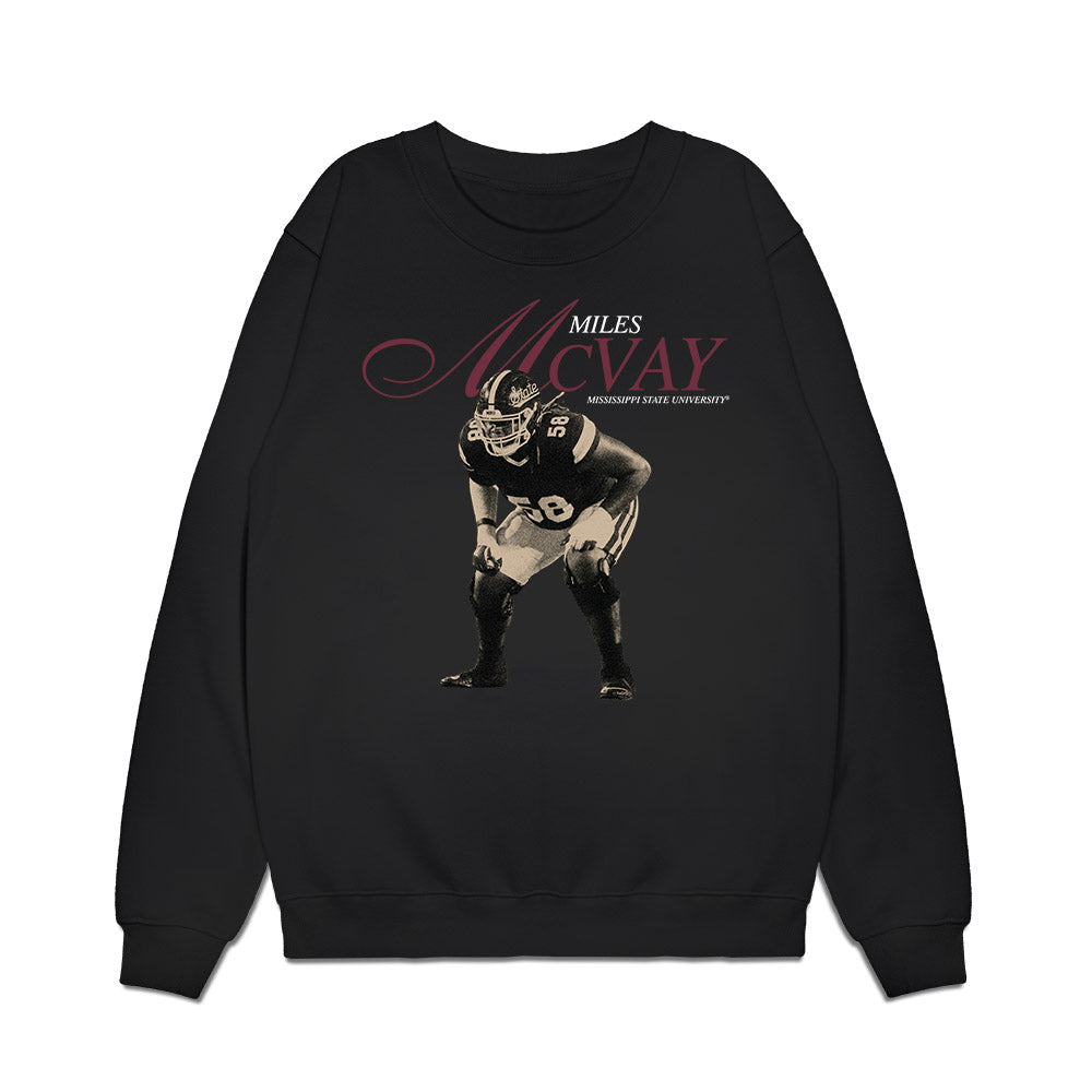 Mississippi State - NCAA Football : Miles Mcvay - Legacy Premium Crewneck Sweatshirt-0
