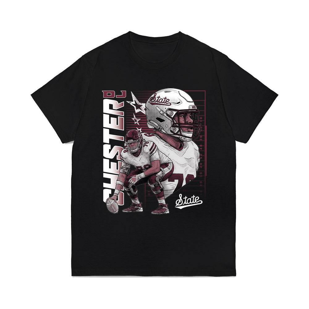Mississippi State - NCAA Football : Dj Chester - Collage Comfort Colors T-Shirt-0