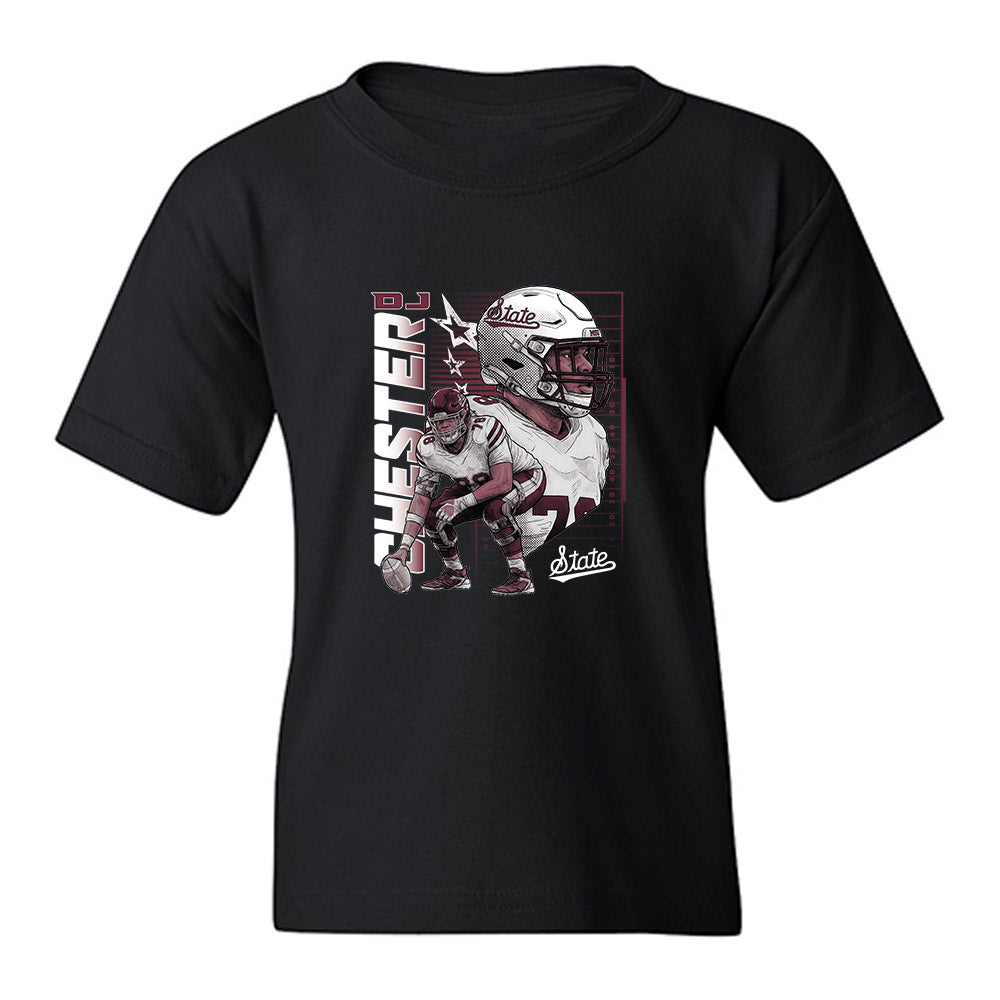 Mississippi State - NCAA Football : Dj Chester - Collage Youth T-Shirt-0