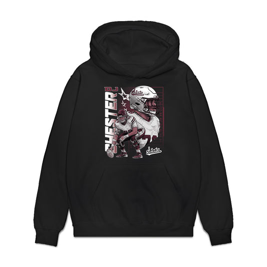 Mississippi State - NCAA Football : Dj Chester - Collage Premium Hooded Sweatshirt-0