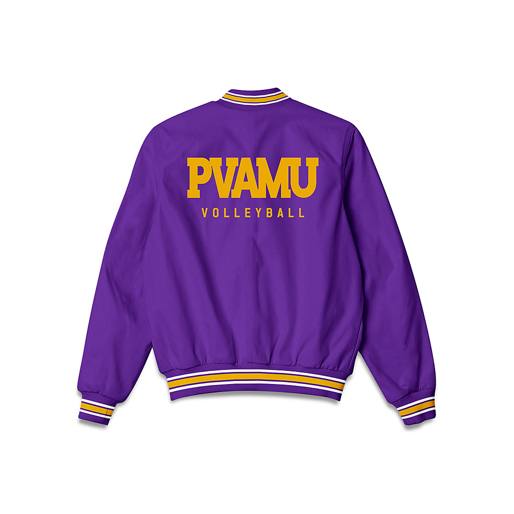 PVAMU - NCAA Womens Volleyball : Standard Retail Bomber Jacket-1