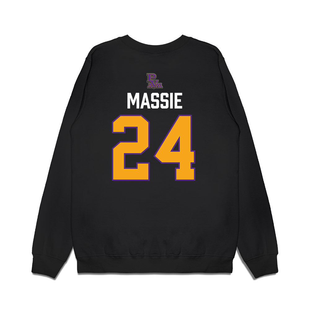 PVAMU - NCAA Women's Volleyball : Kenedy Massie - Graphic Premium Crewneck Sweatshirt-1