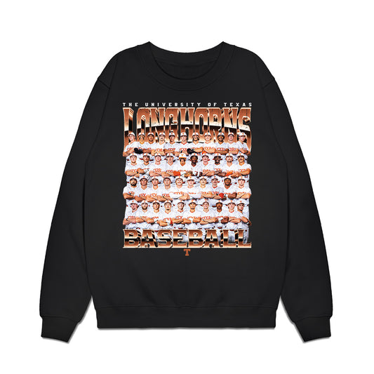 Texas - NCAA Baseball - Team Collage Premium Crewneck Sweatshirt-0