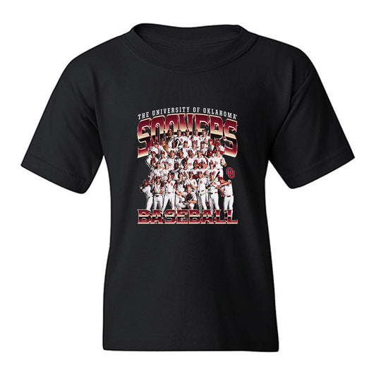 Oklahoma - NCAA Baseball : Team Collage Youth T-Shirt-0