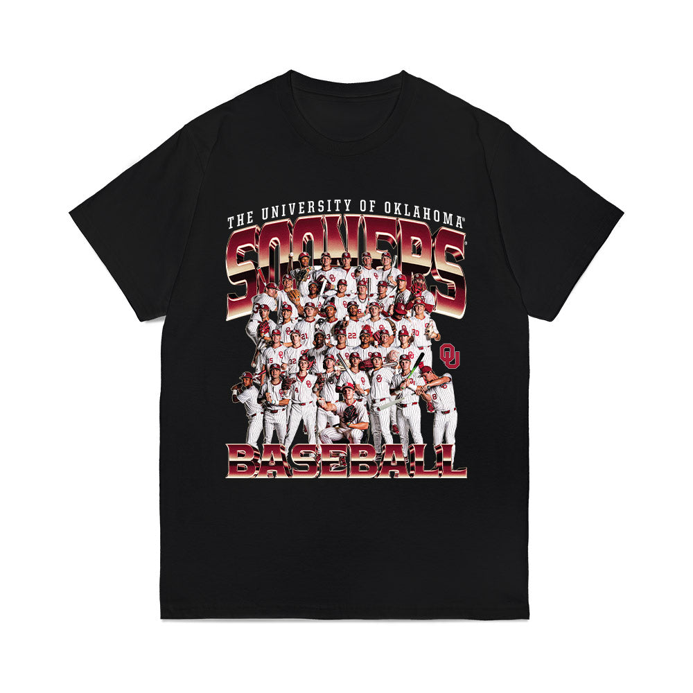 Oklahoma - NCAA Baseball : Team Collage Comfort Colors T-Shirt-0