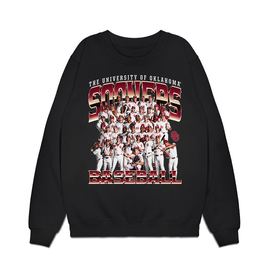 Oklahoma - NCAA Baseball : Team Collage Premium Crewneck Sweatshirt-0