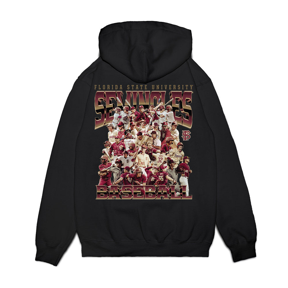 FSU - NCAA Baseball : Team Collage Premium Hooded Sweatshirt-1