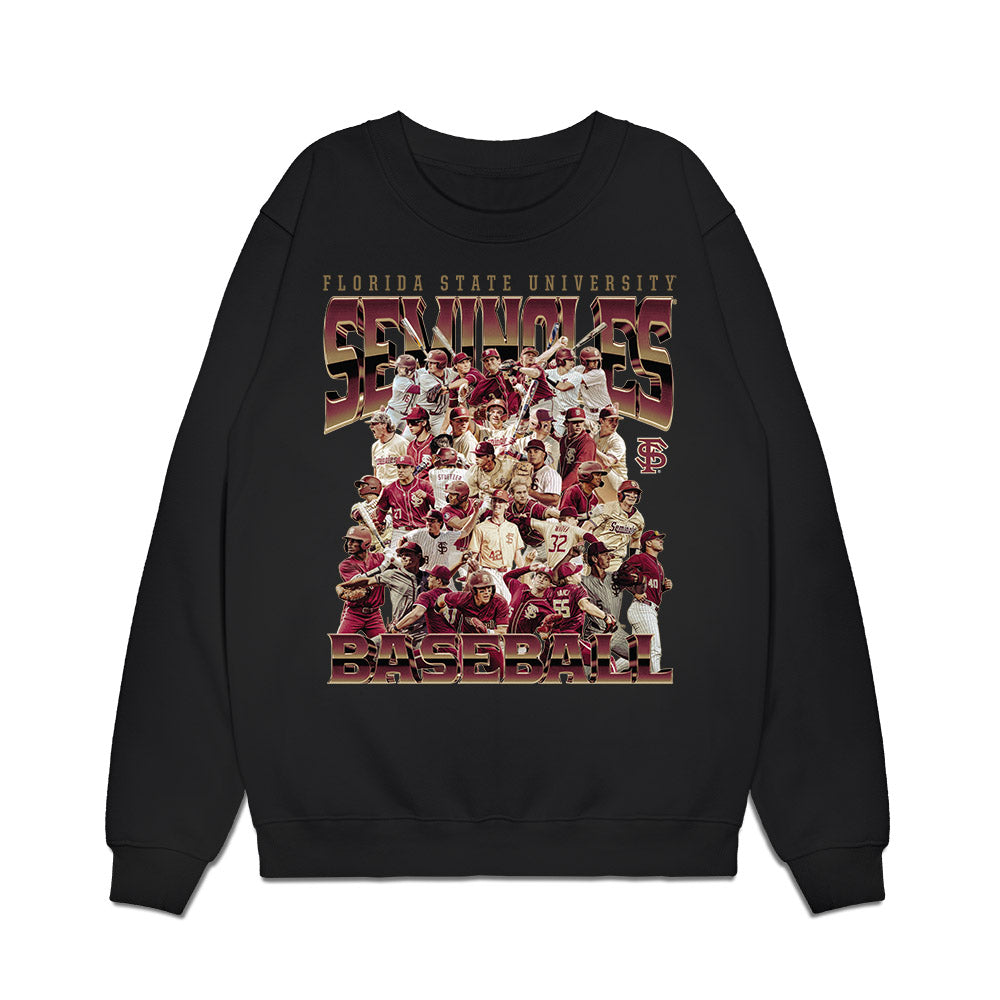 FSU - NCAA Baseball : Team Collage Premium Crewneck Sweatshirt-0