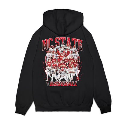 NC State - NCAA Baseball : Team Collage Premium Hooded Sweatshirt-1