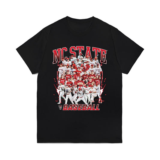 NC State - NCAA Baseball : Team Collage Comfort Colors T-Shirt-0