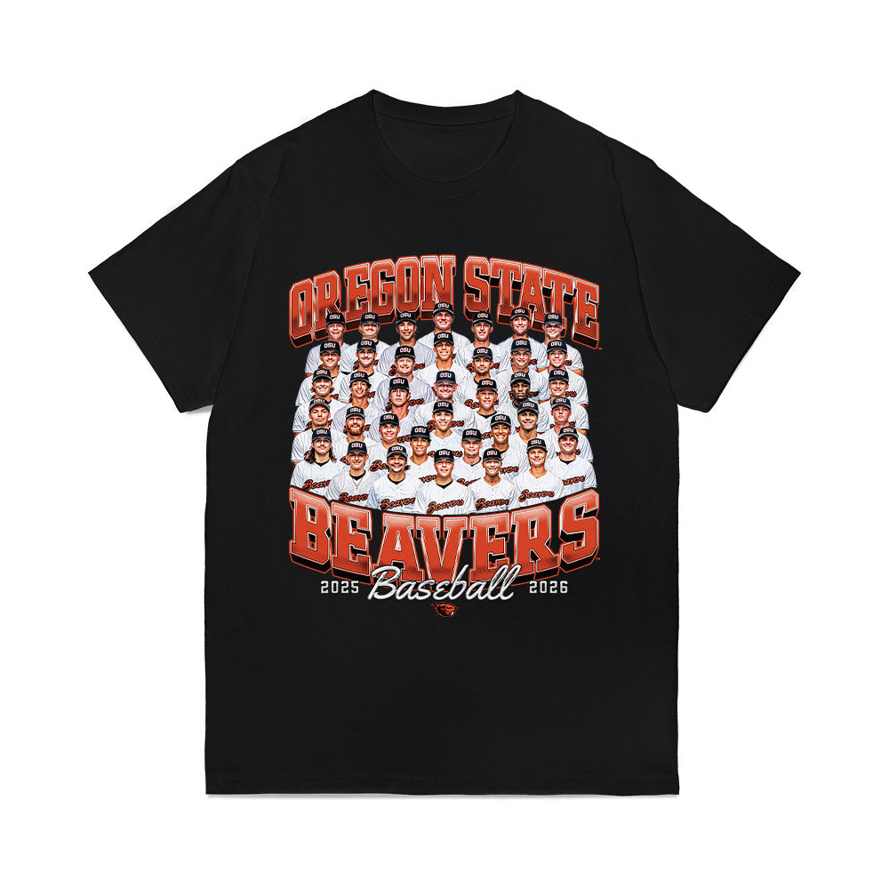 Oregon State - NCAA Baseball : '25-'26 Team Collage Comfort Colors T-Shirt-0