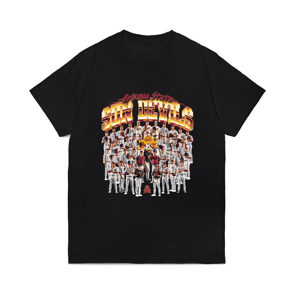 Arizona State - NCAA Baseball : Team Collage Comfort Colors T-Shirt-0