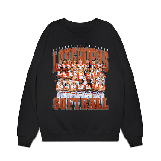 Texas - NCAA Softball : Team Collage Premium Crewneck Sweatshirt-0