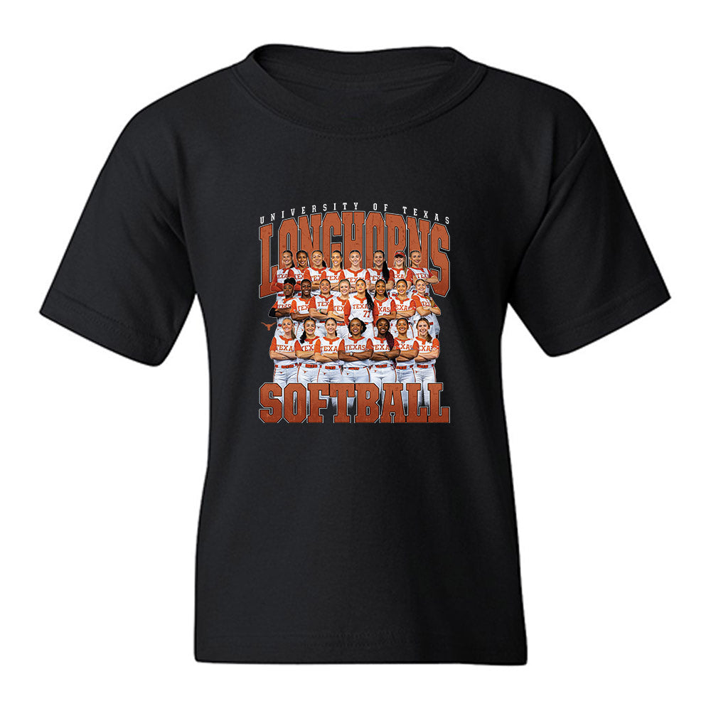 Texas - NCAA Softball : Team Collage Youth T-Shirt-0