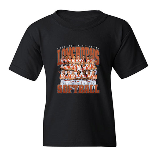 Texas - NCAA Softball : Team Collage Youth T-Shirt-0