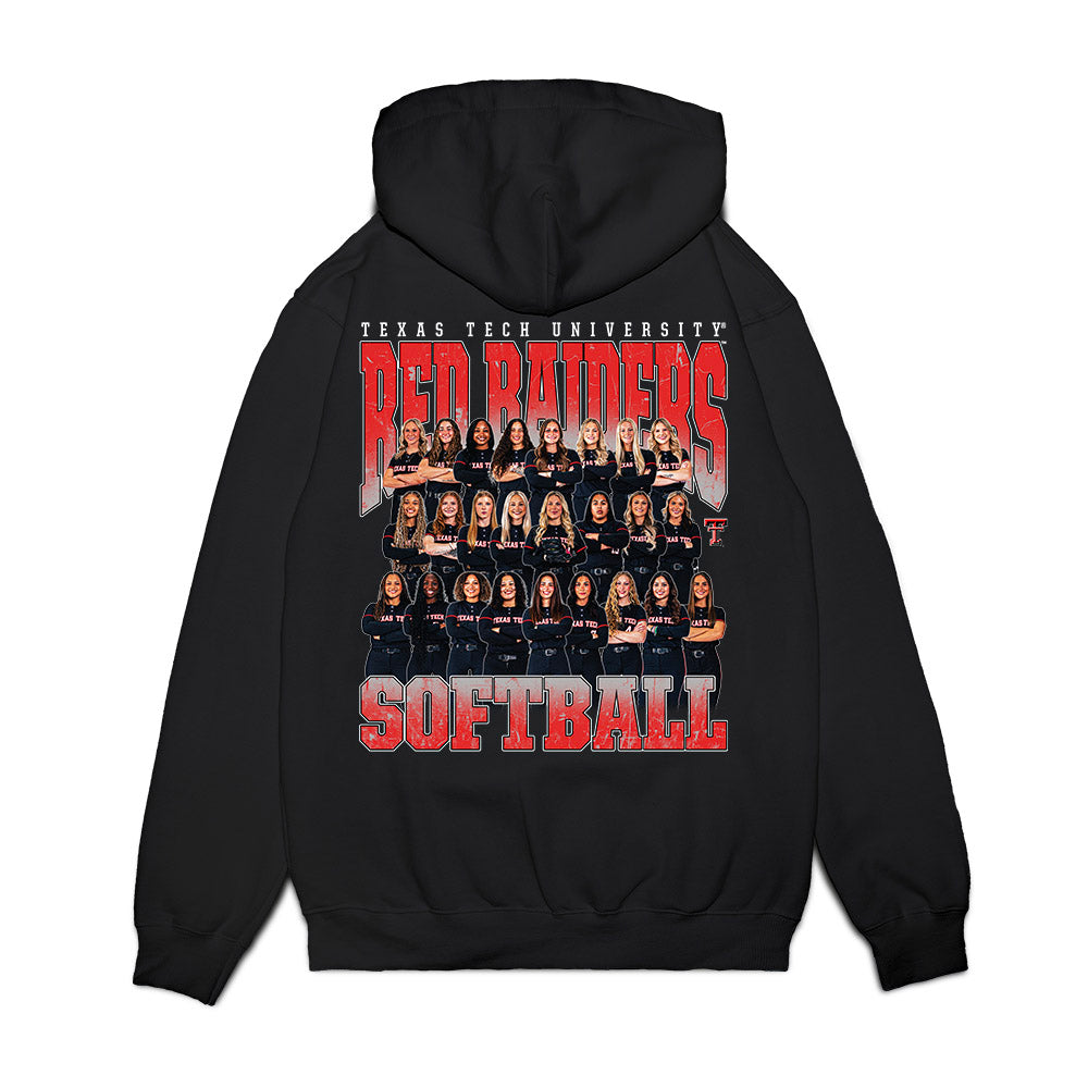 Texas Tech - NCAA Softball : Team Collage Premium Hooded Sweatshirt-1
