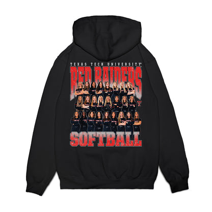 Texas Tech - NCAA Softball : Team Collage Premium Hooded Sweatshirt-1