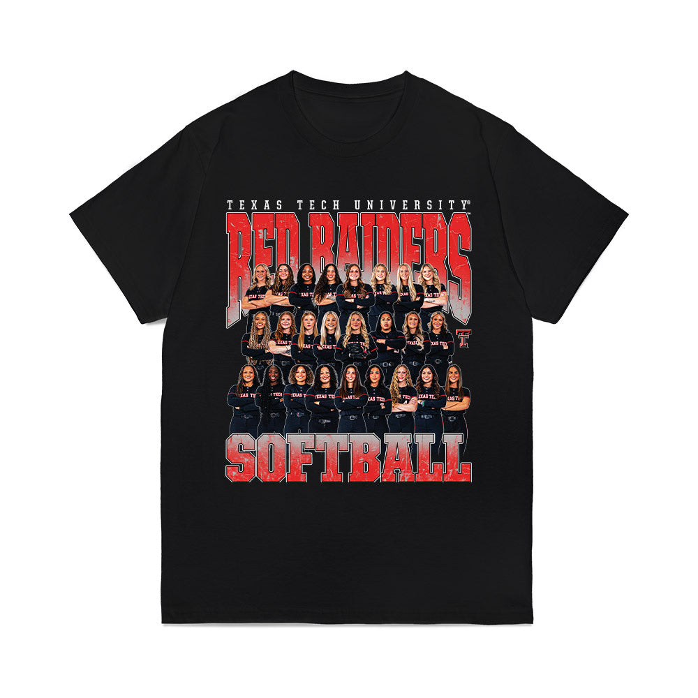 Texas Tech - NCAA Softball : Team Collage Comfort Colors T-Shirt-0
