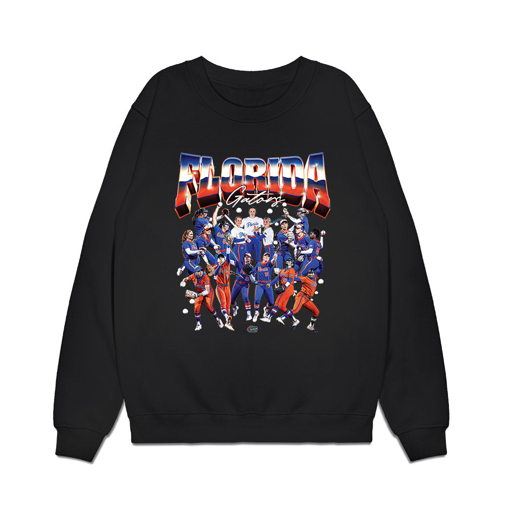 Florida - NCAA Softball : Team Collage Premium Crewneck Sweatshirt-0