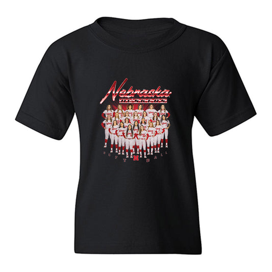 Nebraska - NCAA Softball : Team Collage Youth T-Shirt-0