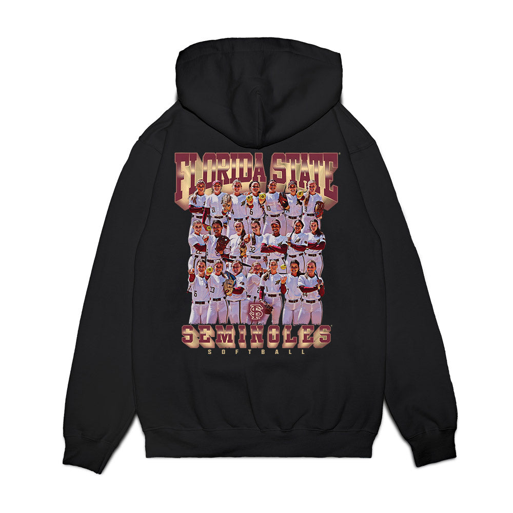 FSU - NCAA Softball : Team Collage Premium Hooded Sweatshirt-1