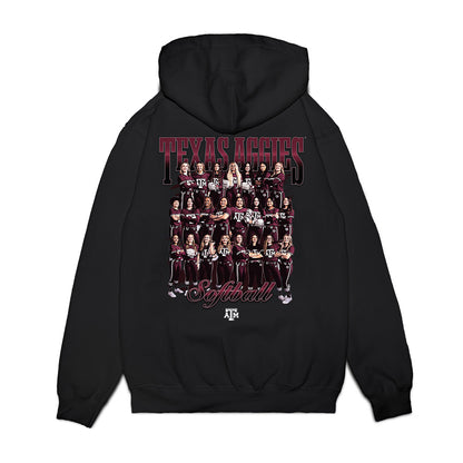 Texas A&M - NCAA Softball : Team Collage Premium Hooded Sweatshirt-1