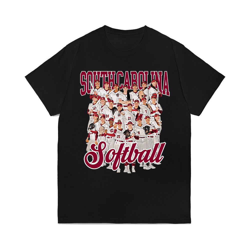 South Carolina - NCAA Softball : Team Collage Comfort Colors T-Shirt-0