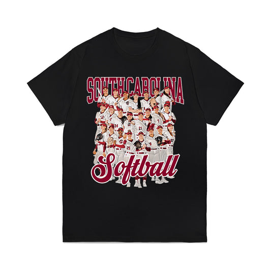 South Carolina - NCAA Softball : Team Collage Comfort Colors T-Shirt-0