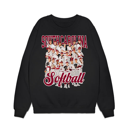 South Carolina - NCAA Softball : Team Collage Premium Crewneck Sweatshirt-0