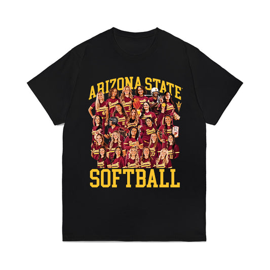 Arizona State - NCAA Softball : Team Collage Comfort Colors T-Shirt-0