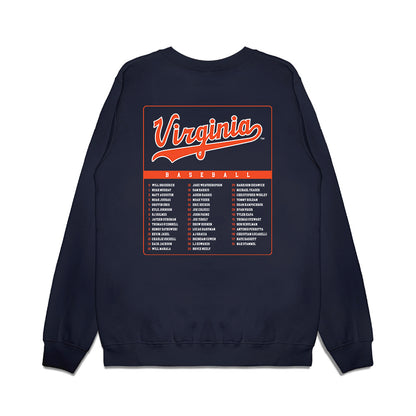 Virginia - NCAA Baseball : Roster Premium Crewneck Sweatshirt-1