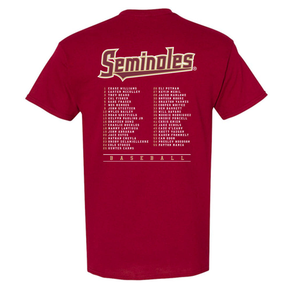 FSU - NCAA Baseball : Roster T-Shirt-1