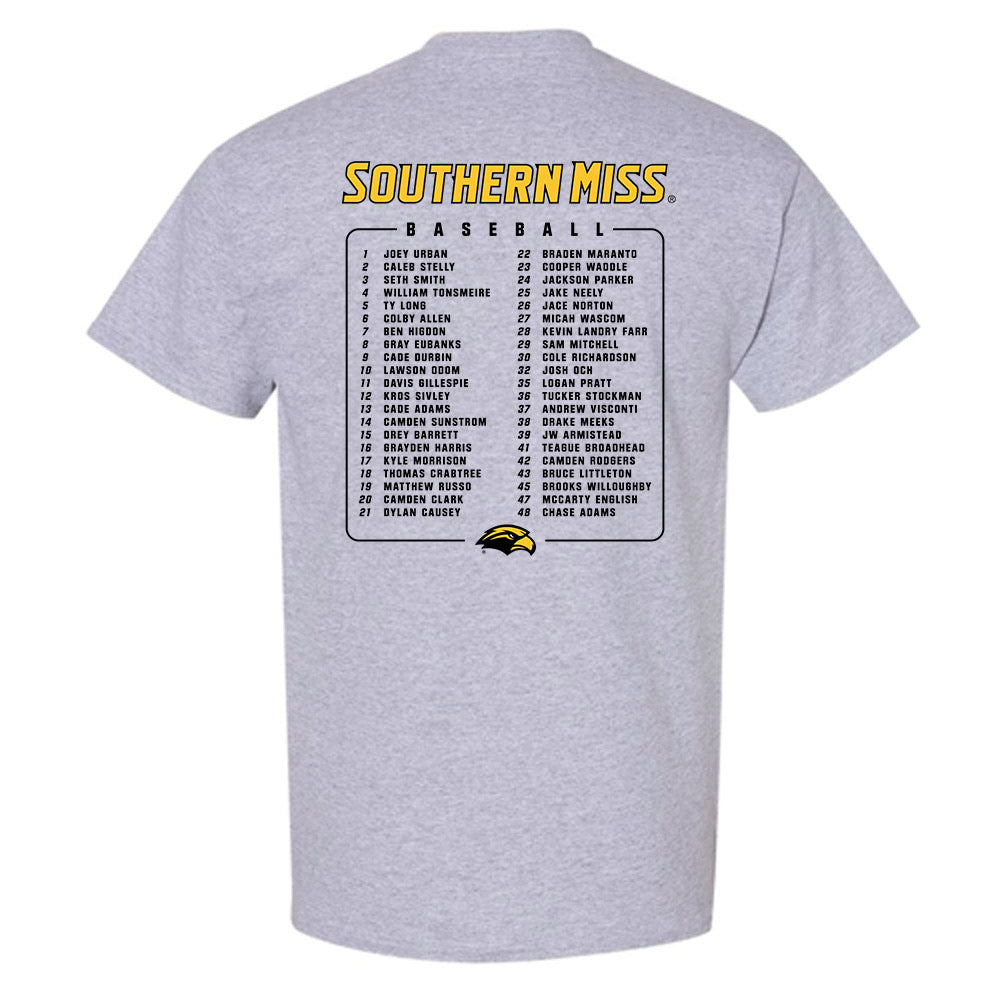 Southern Miss - NCAA Baseball : Roster T-Shirt-1
