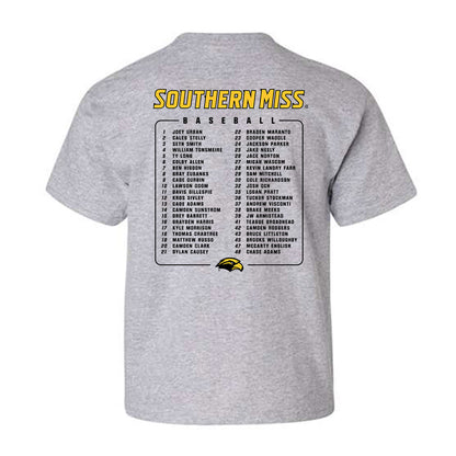 Southern Miss - NCAA Baseball : Roster Youth T-Shirt-1