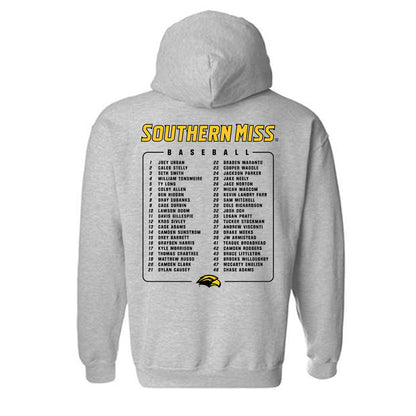 Southern Miss - NCAA Baseball : Roster Hooded Sweatshirt-1