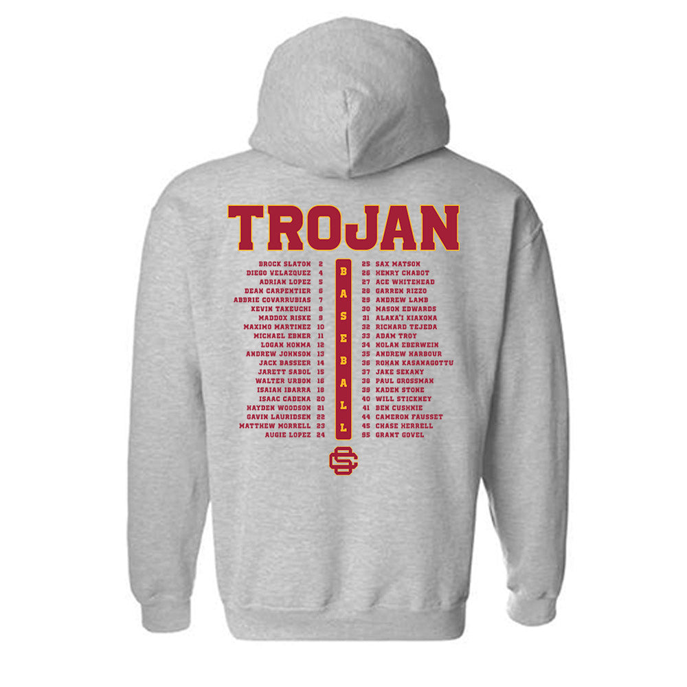 USC - NCAA Baseball : Roster Hooded Sweatshirt-1