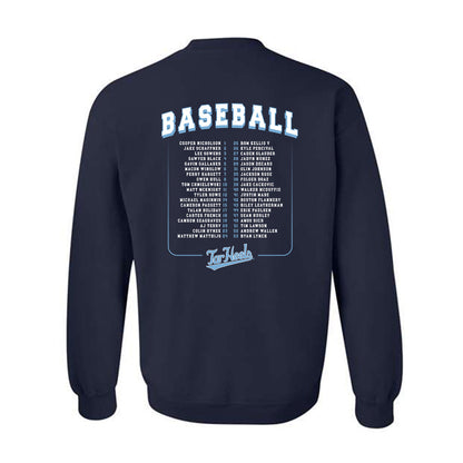 UNC - NCAA Baseball : Roster Crewneck Sweatshirt-1