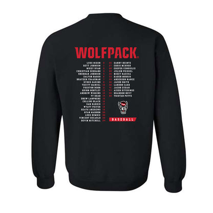 NC State - NCAA Baseball : Roster Crewneck Sweatshirt-1