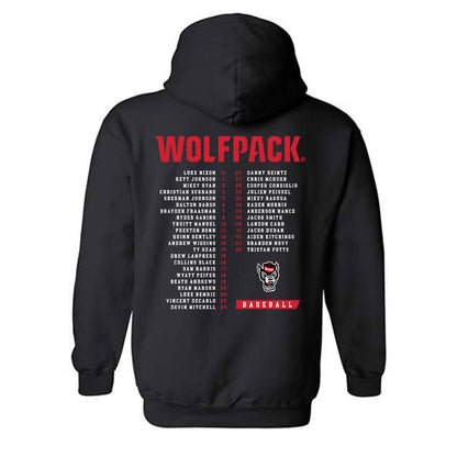NC State - NCAA Baseball : Roster Hooded Sweatshirt-1