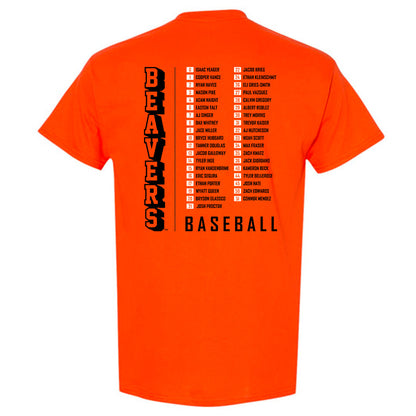 Oregon State - NCAA Baseball : '25-'26 Roster List T-Shirt-1