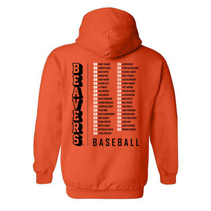 Oregon State - NCAA Baseball : '25-'26 Roster List Hooded Sweatshirt-1