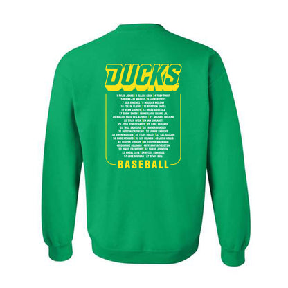 Oregon - NCAA Baseball : Roster Crewneck Sweatshirt-1