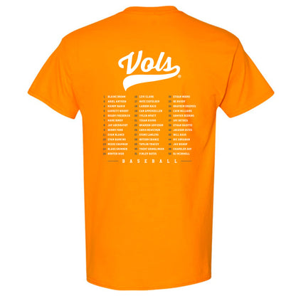 Tennessee - NCAA Baseball : Roster T-Shirt-1